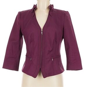 White House Black Market Plum Blazer size 10
